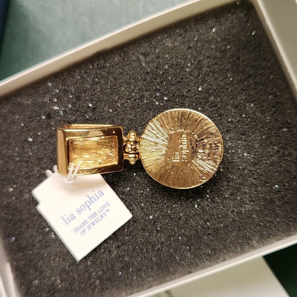 Lia Sophia Jasper Pendant Slide, NWT, Box, Paperwork - Picture 3 of 10